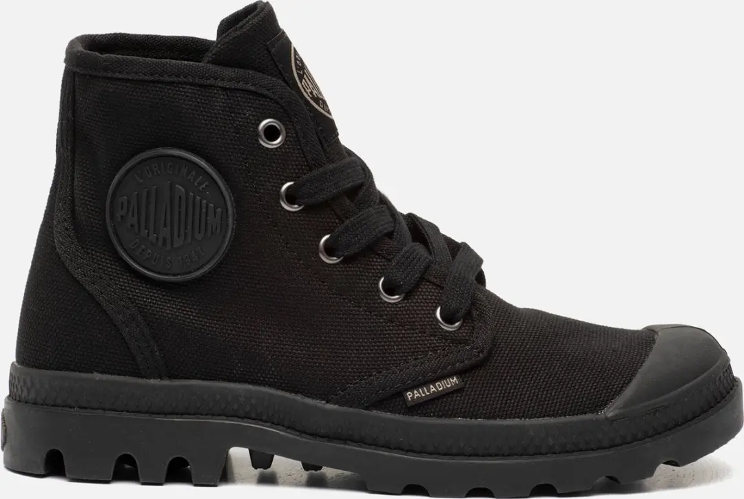 Palladium Pampa Hi zwart Canvas
