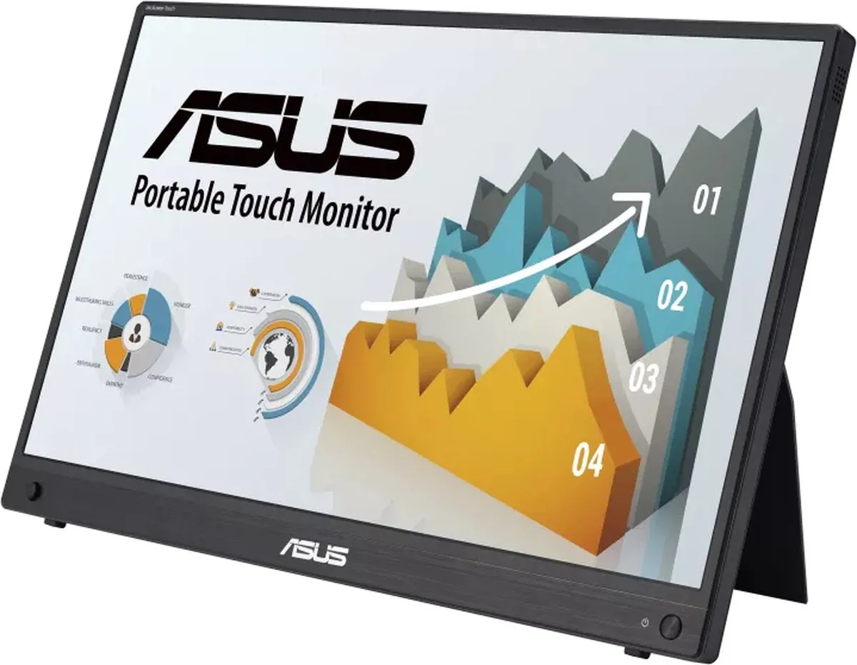 ASUS ZenScreen Touch MB16AMTR Monitor - 15.6 inch - Touchscreen - USB-C