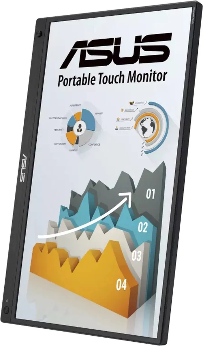 ASUS ZenScreen Touch MB16AMTR Monitor - 15.6 inch - Touchscreen - USB-C