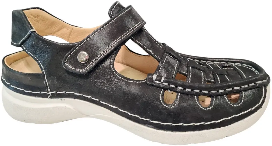 Wolky Dames Comfortschoenen 07204 Rolling Sun Zwart