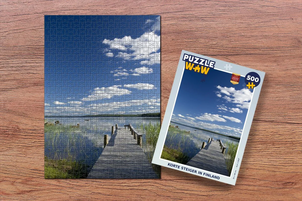 PuzzleWow Finland Legpuzzel 500 Stuks - Multicolor