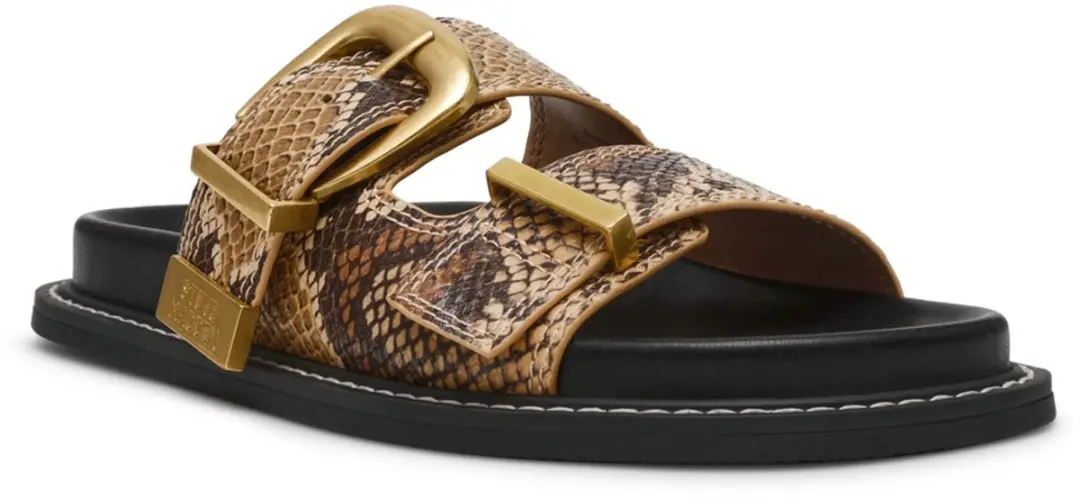 Steve Madden Arch-E Vrouwenslippers - Slangenprint Wit - 36 - afbeelding 2 van 6