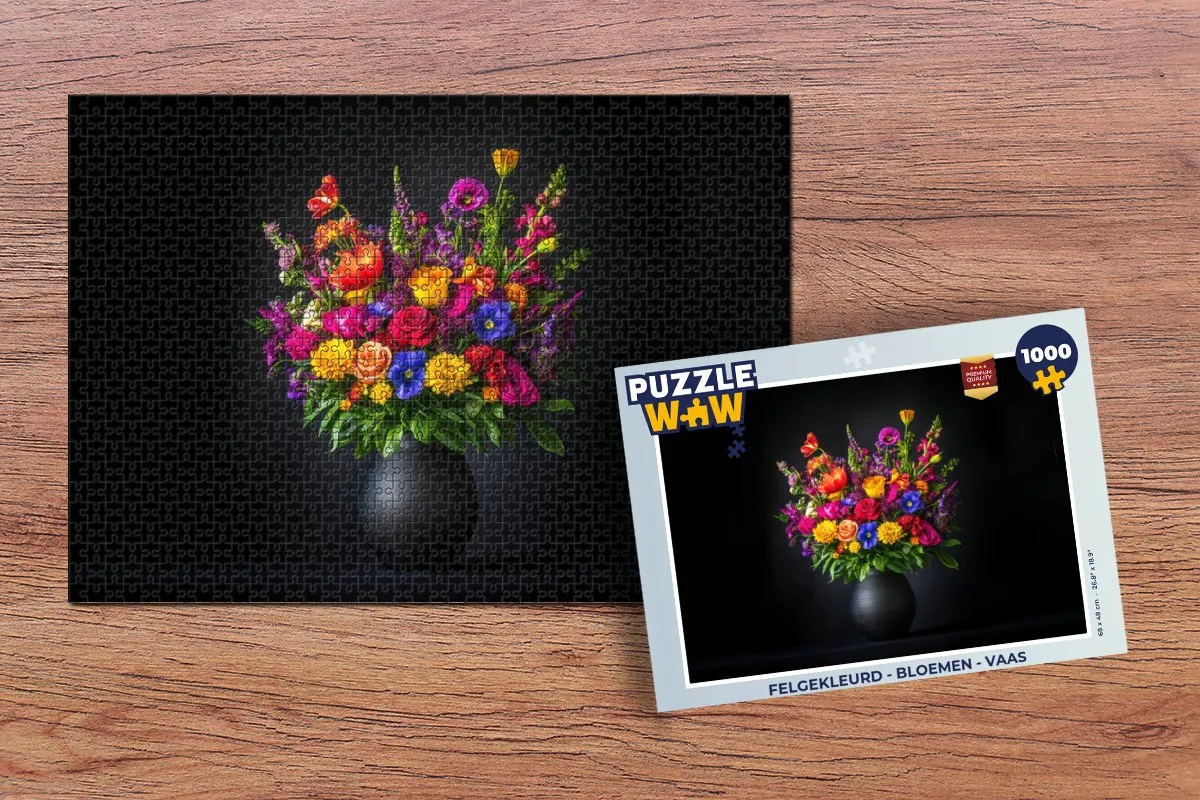 PuzzleWow Bloemen Legpuzzel 1000 Stuks - Boeket