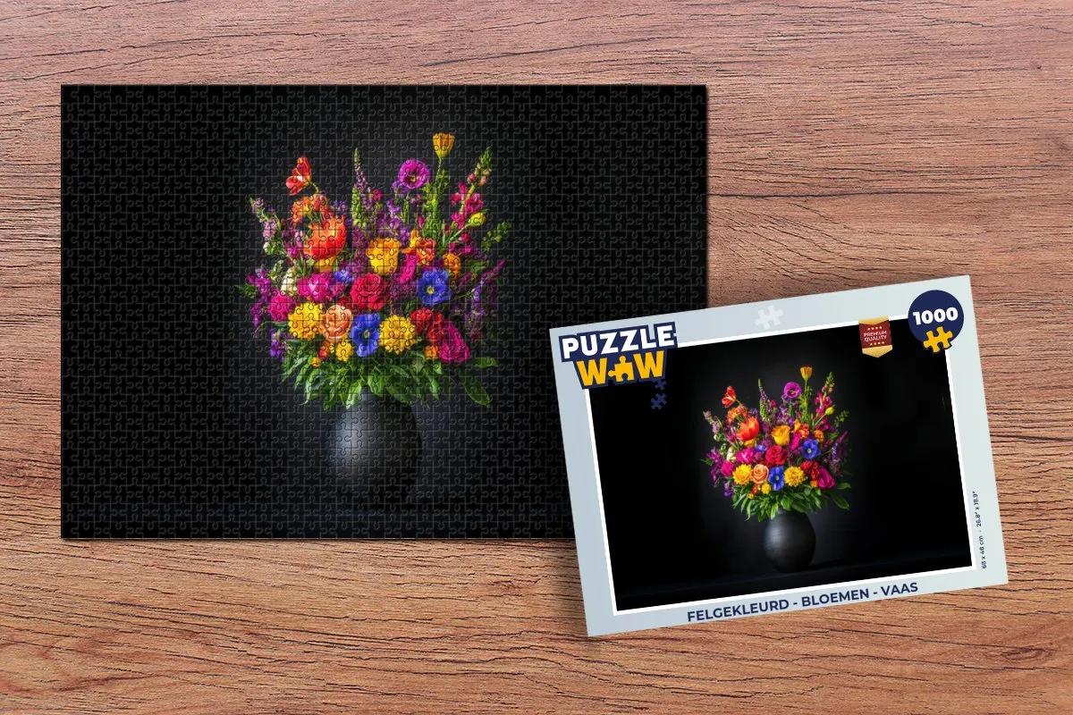 PuzzleWow Bloemen Legpuzzel 1000 Stuks - Boeket