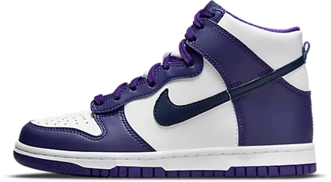 Nike Dunk High 'Electro Purple Midnight Navy' maat 36.