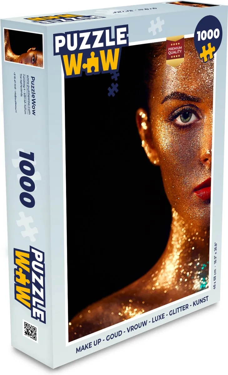 PuzzleWow Make Up Puzzel 1000 Stuks - Multicolor