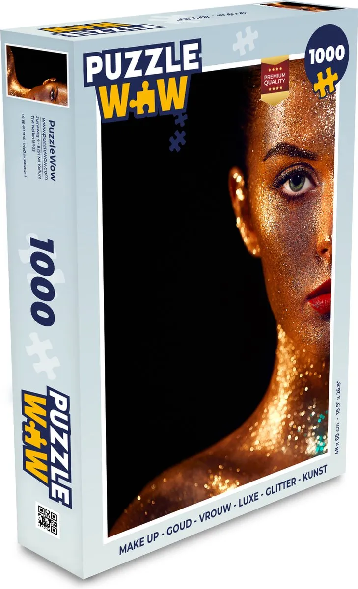 PuzzleWow Make Up Puzzel 1000 Stuks - Multicolor