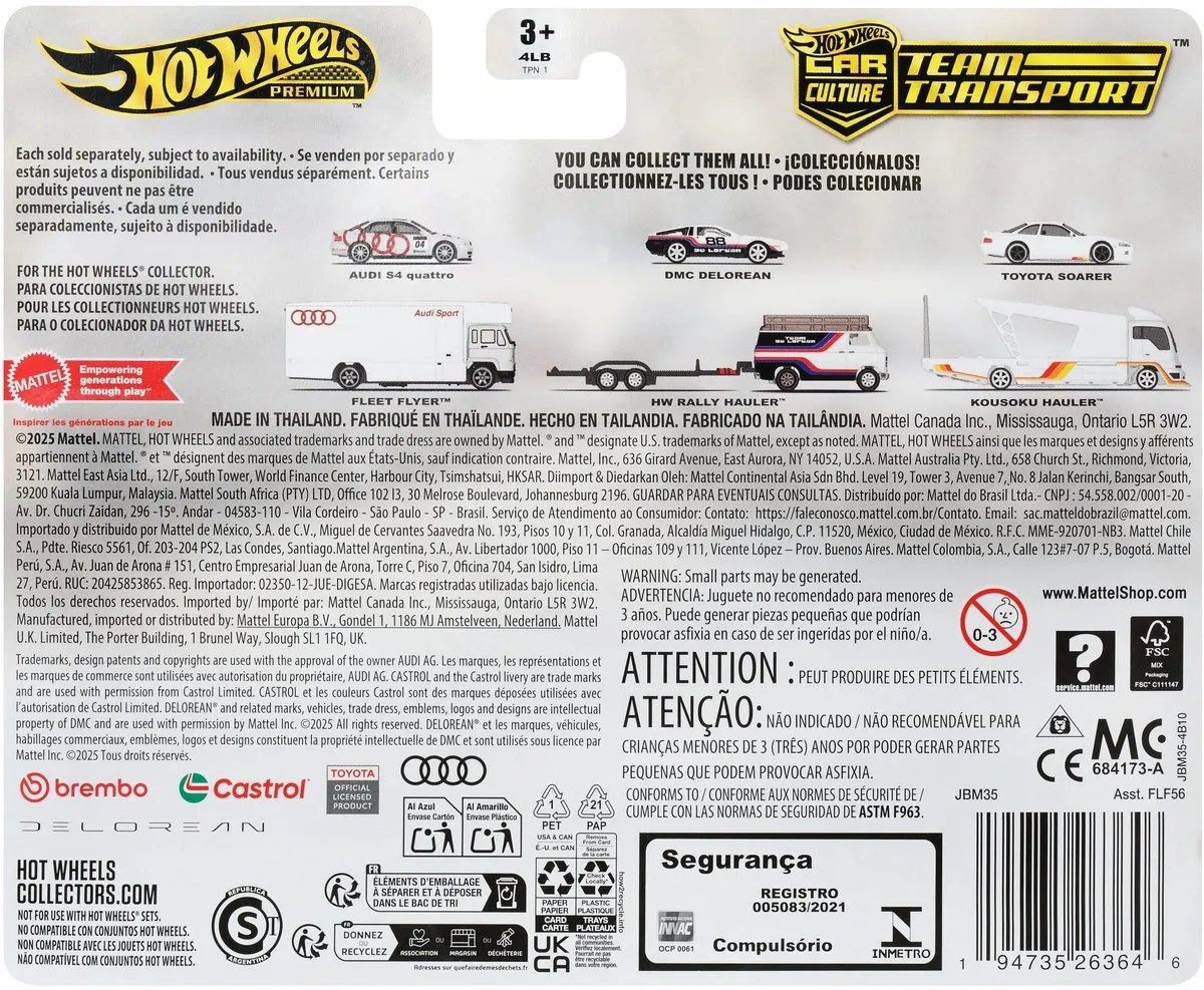Hot Wheels JBM35 Voertuigenset - Meerkleurig