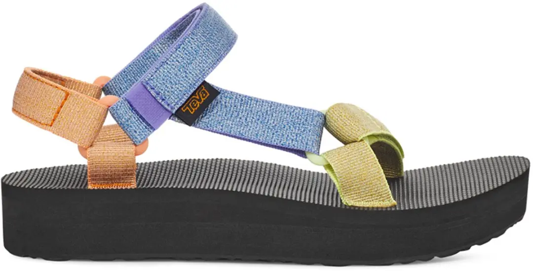 Teva Midform Universal Dames Sandalen 42 - Zwart/Oranje/Bruin