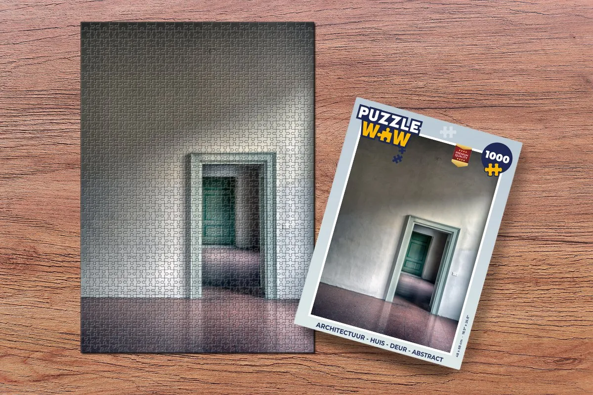 PuzzleWow Architectuur Deur Legpuzzel 1000 Stuks - Multicolor