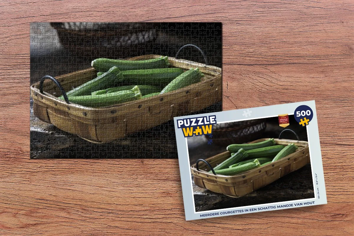 PuzzleWow Legpuzzel Meerdere Courgettes 500 Stuks - Multicolor