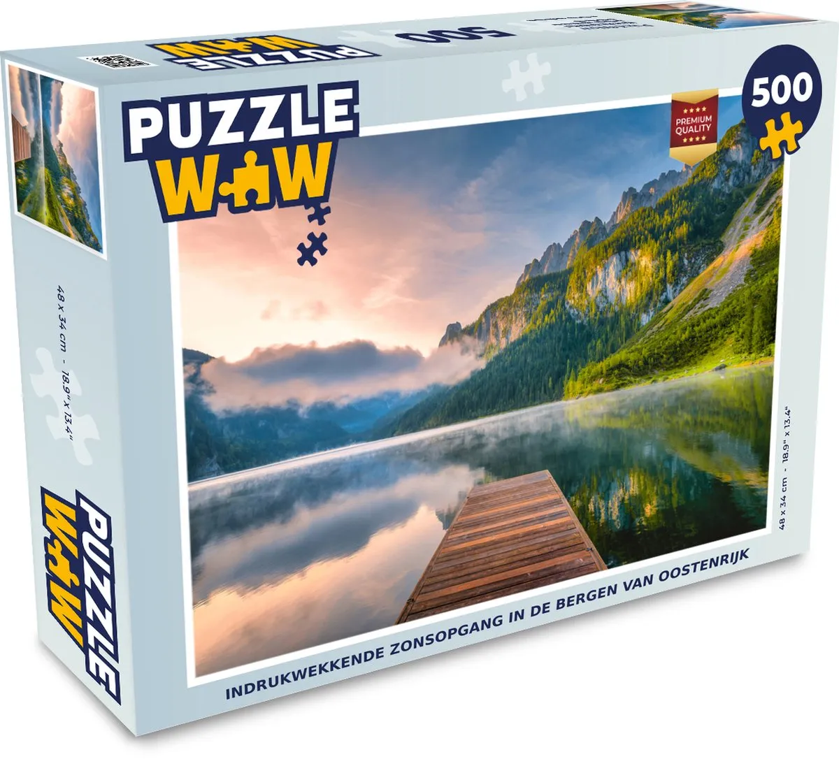 PuzzleWow Legpuzzel Oostenrijkse Zonsopgang 500 Stuks