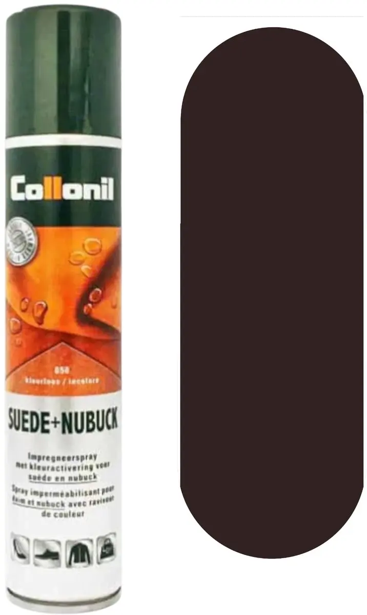 Collonil Suede Nubuck Spray kleurhersteller donker bruin
