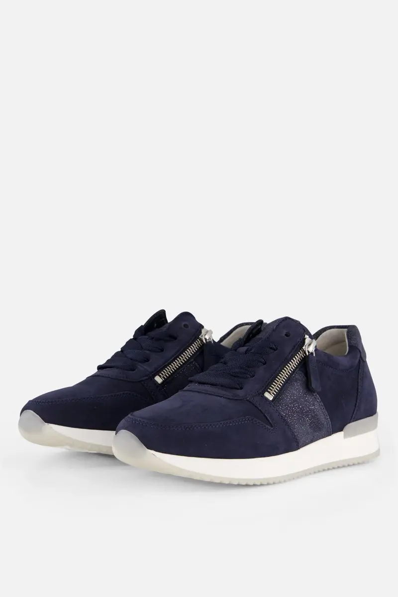 Gabor Sneakers blauw Nubuck