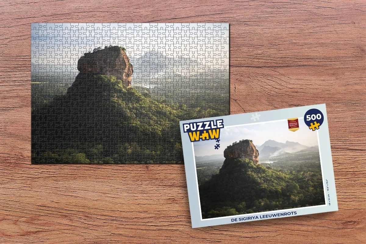 PuzzleWow Sigiriya Leeuwenrots Legpuzzel 500 Stuks - Multicolor