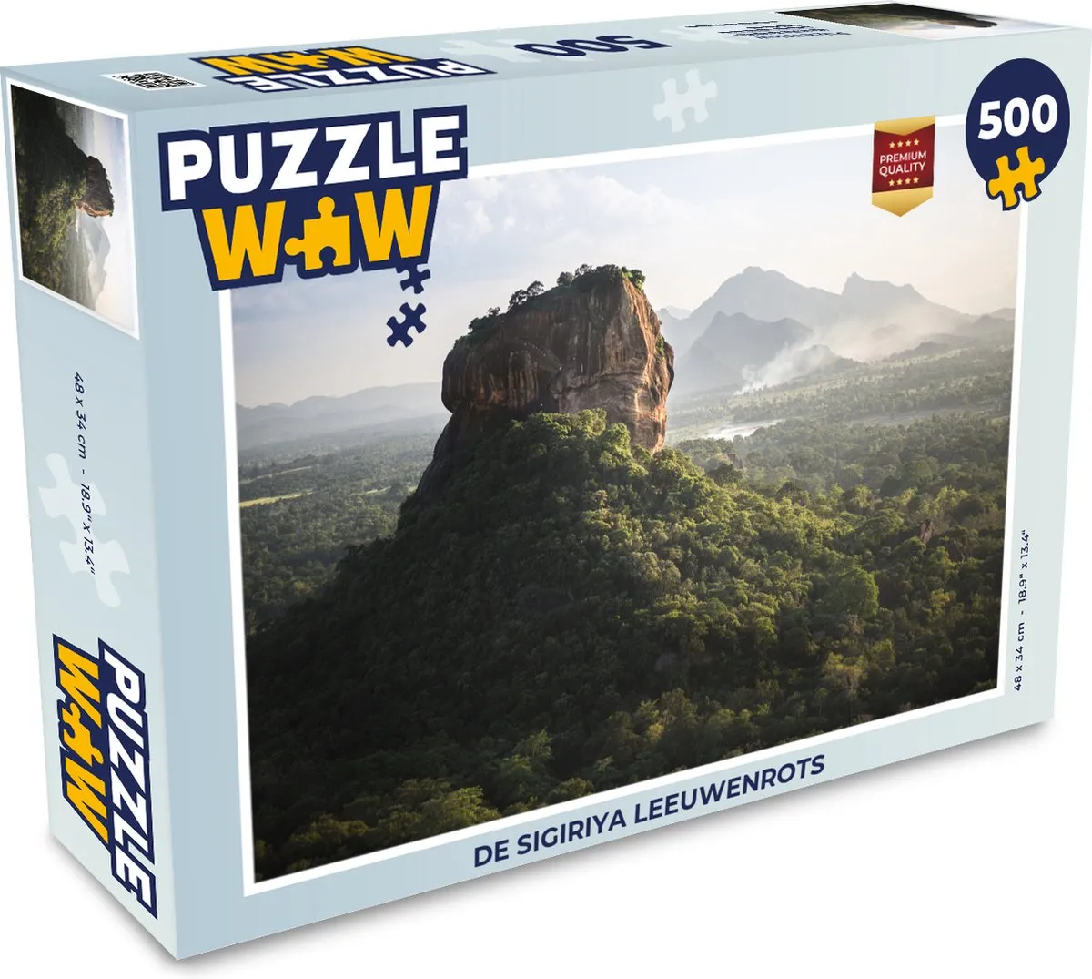 PuzzleWow Sigiriya Leeuwenrots Legpuzzel 500 Stuks - Multicolor