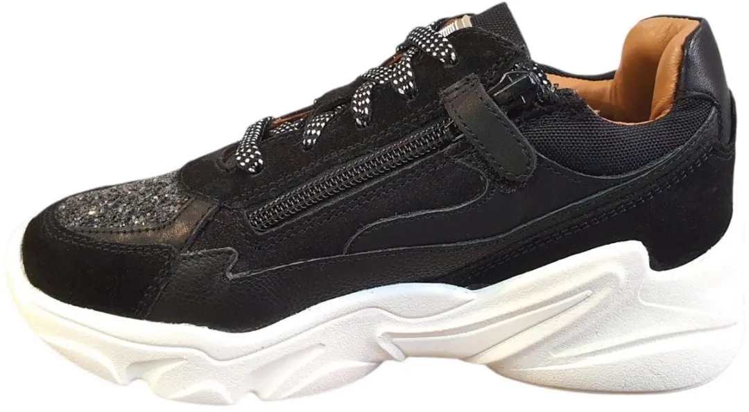 Braqeez 425960-489 Meisjes Lage Sneakers - Zwart - 38 - afbeelding 6 van 6