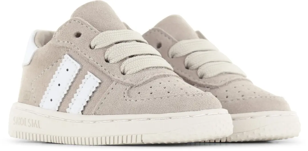 Shoesme Suède Sneakertje - Taupe - Maat 25 - afbeelding 4 van 6