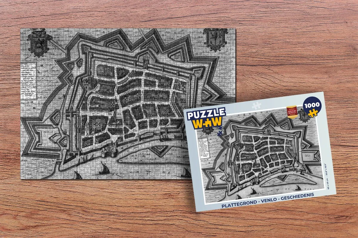 PuzzleWow Venlo Geschiedenis Legpuzzel 1000 Stuks - Multicolor