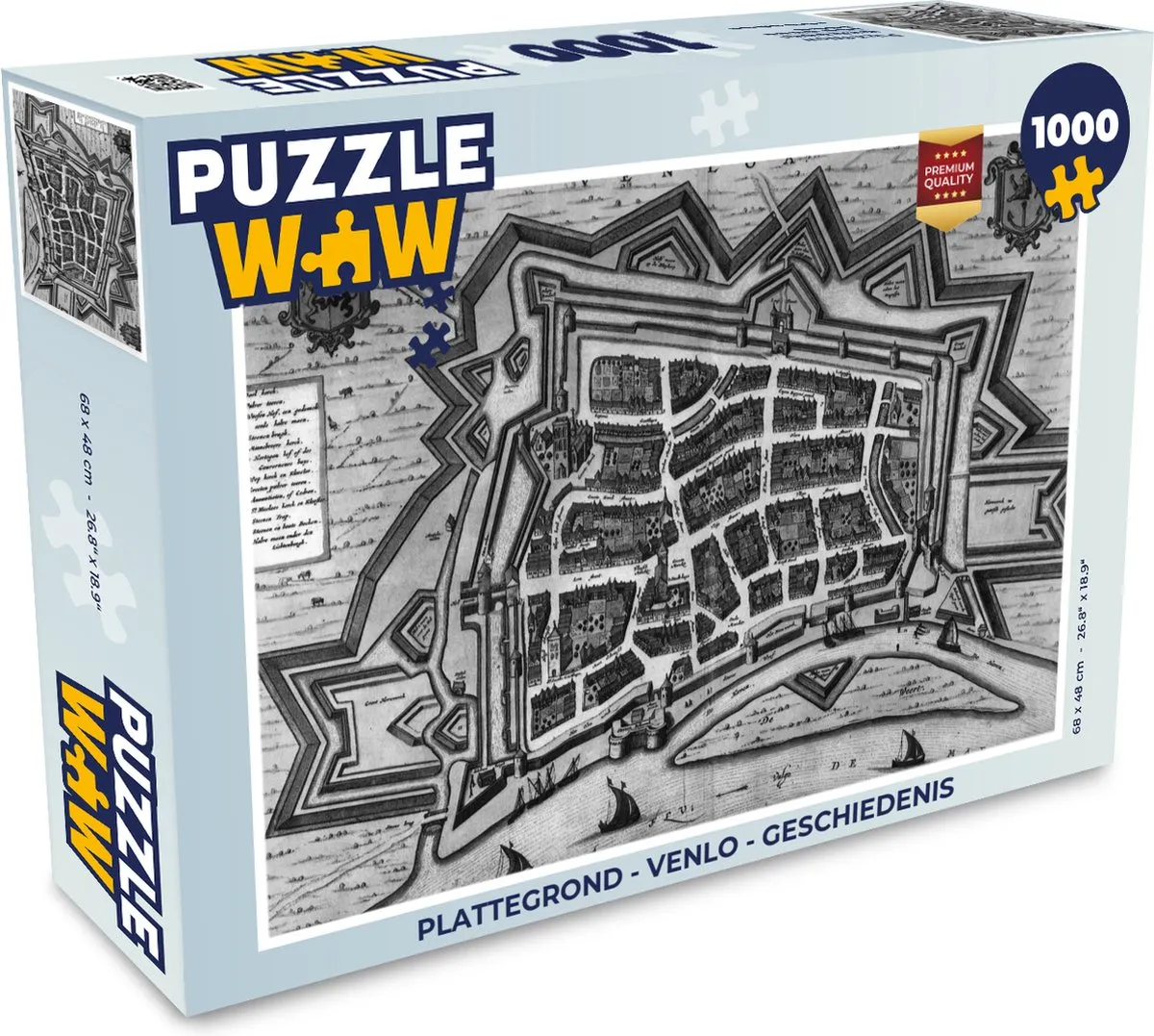 PuzzleWow Venlo Geschiedenis Legpuzzel 1000 Stuks - Multicolor