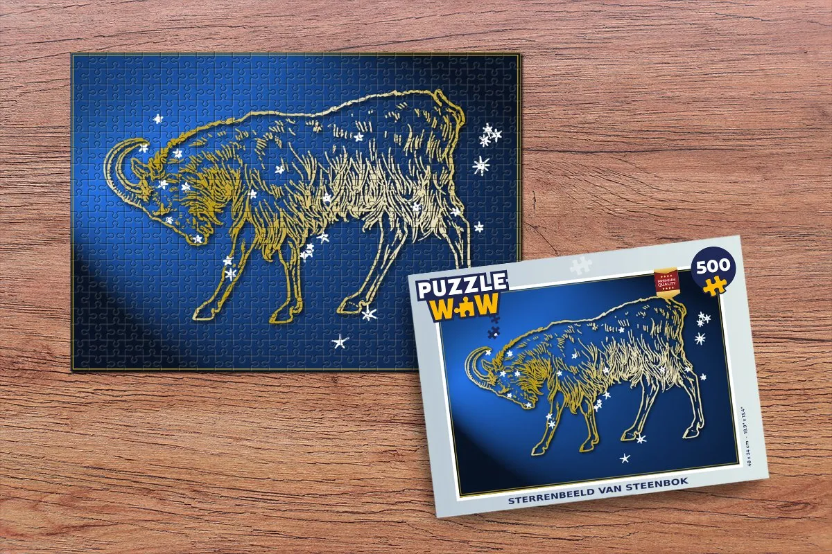 PuzzleWow Sterrenbeeld Steenbok Legpuzzel 500 Stuks - Multicolor