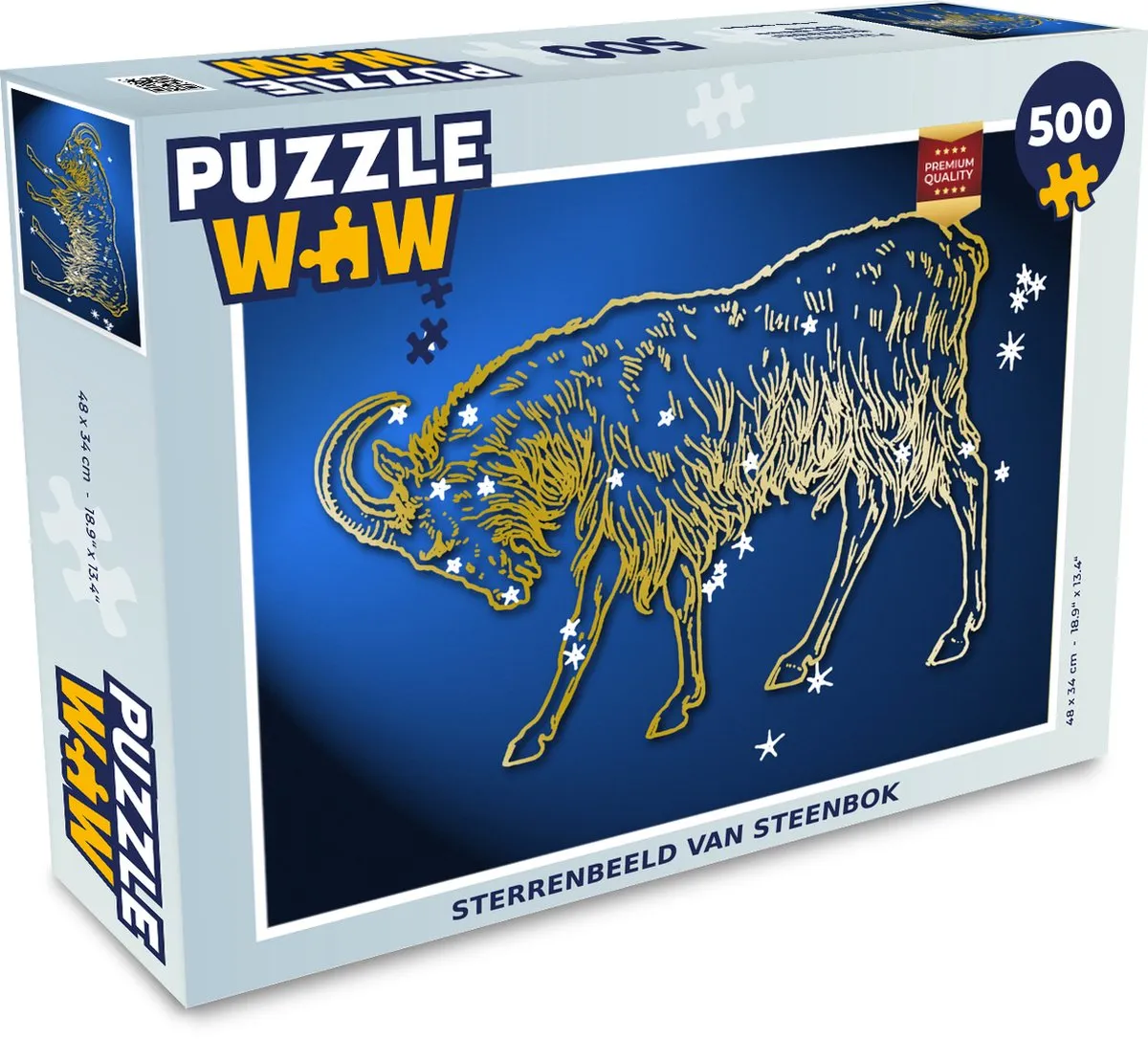 PuzzleWow Sterrenbeeld Steenbok Legpuzzel 500 Stuks - Multicolor