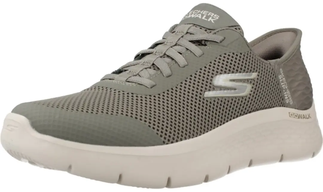 Skechers Go Walk Flex Grand Entry Dames Instappers - Groen - afbeelding 3 van 6
