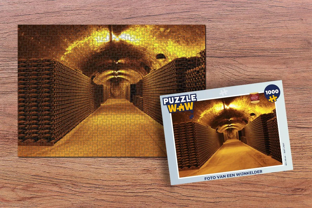 PuzzleWow Wijnkelder Legpuzzel 1000 Stuks - Multicolor