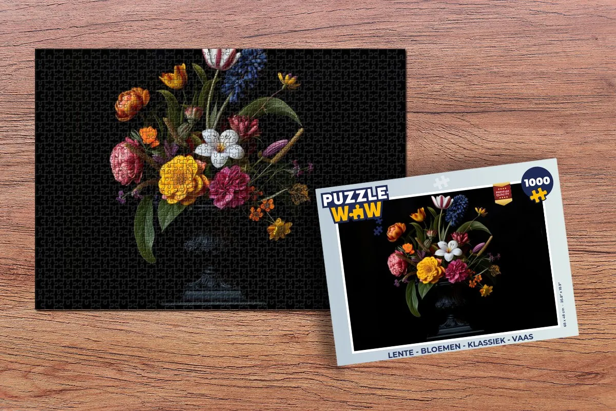 PuzzleWow Lente Bloemen Legpuzzel 1000 Stuks - Boeket