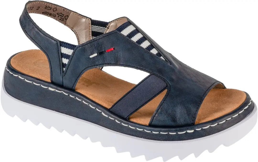 Rieker Sandals V44Y5, Vrouwen, Marineblauw, Sandalen, maat: 42