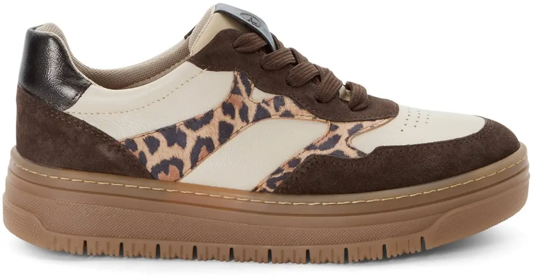 Tamaris 1-23717-45 Damesschoenen - Donkerbruin/Luipaard