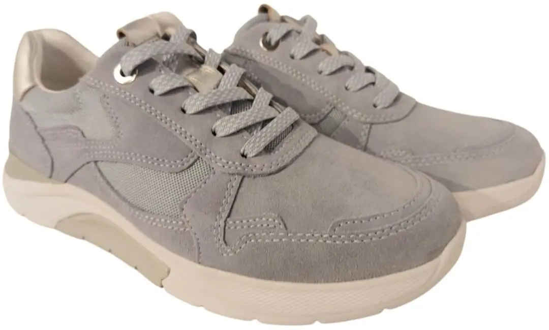 Gabor Rollingsoft Sneaker 66.925.36 Lagune Zilver Lichtblauw