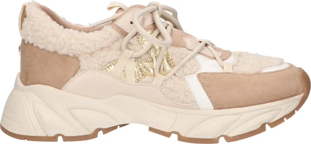 La Strada Sneaker Beige Textiel