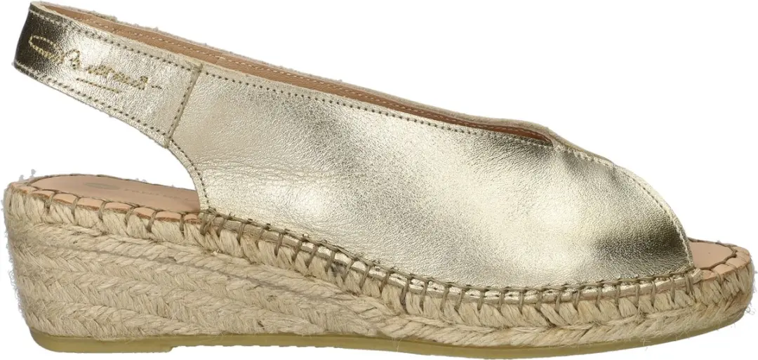 Fred De La Bretoniere Espadrille Jamy Sling Gold