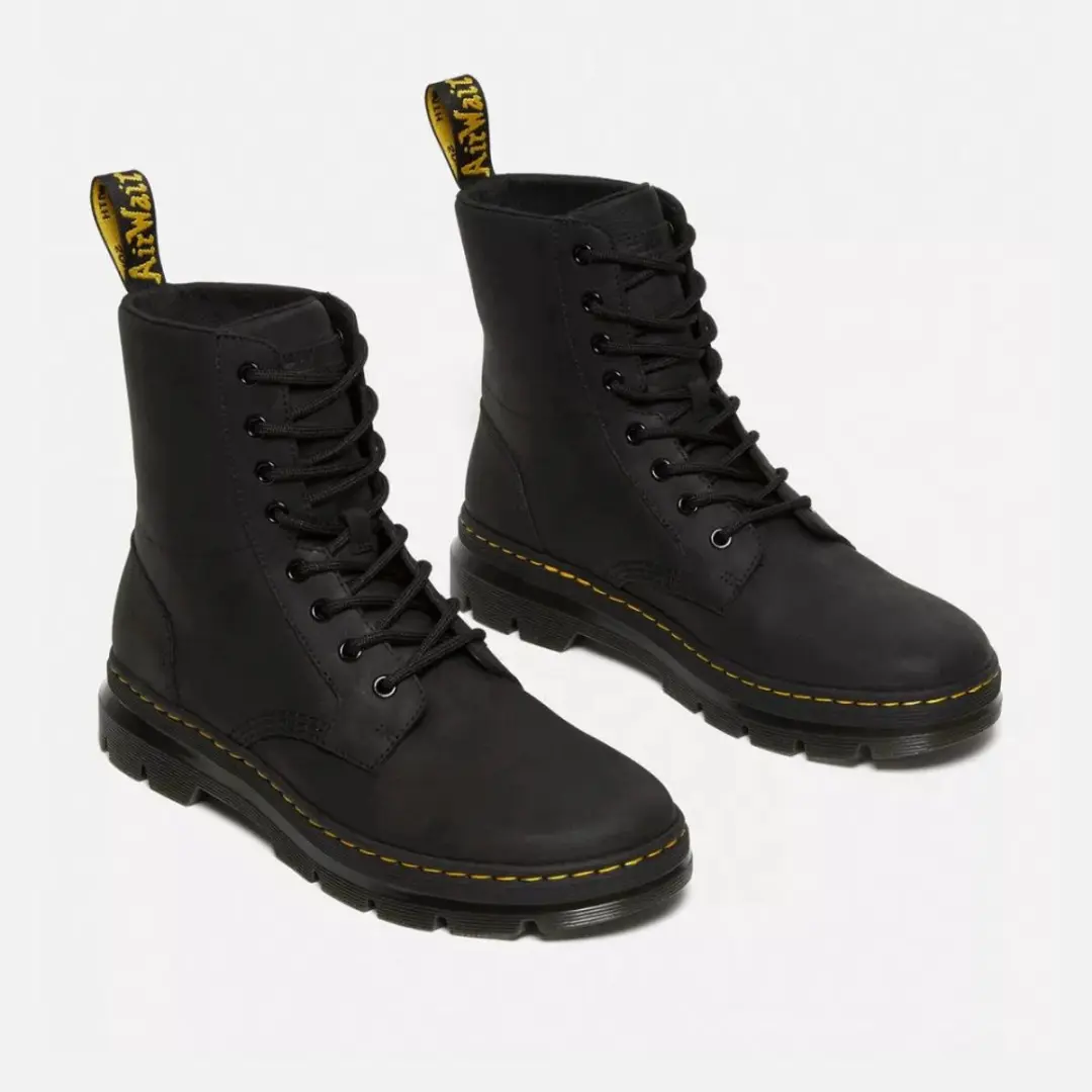 Dr. Martens Wyoming Combs Leather Heren Sneakers - Zwart 45 - afbeelding 4 van 6