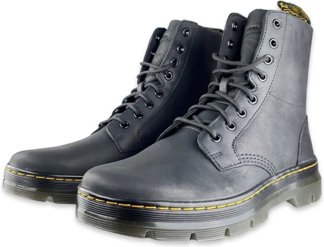 Dr. Martens Wyoming Combs Leather Heren Sneakers - Zwart 45 - afbeelding 3 van 6