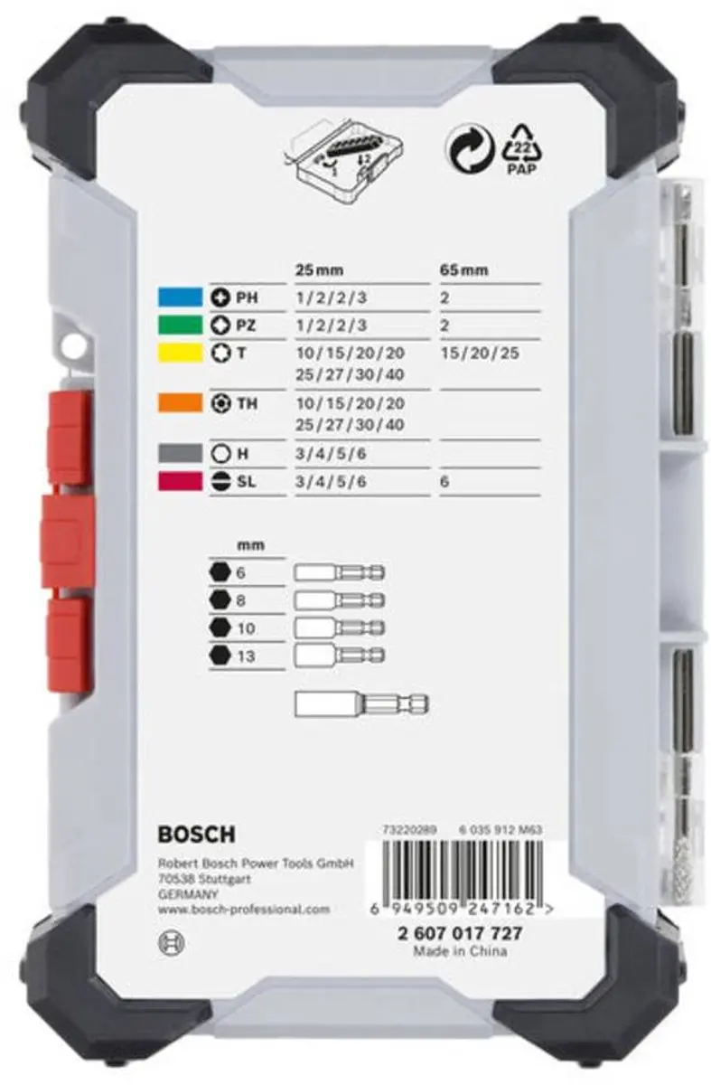 Bosch Professional Extra Hard Set 2607017727 Gereedschapsset - 43-delig - afbeelding 3 van 4