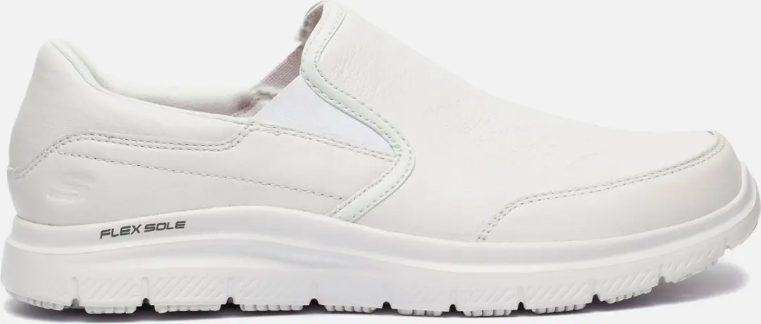 Skechers Flex Advantage werkschoenen wit Leer