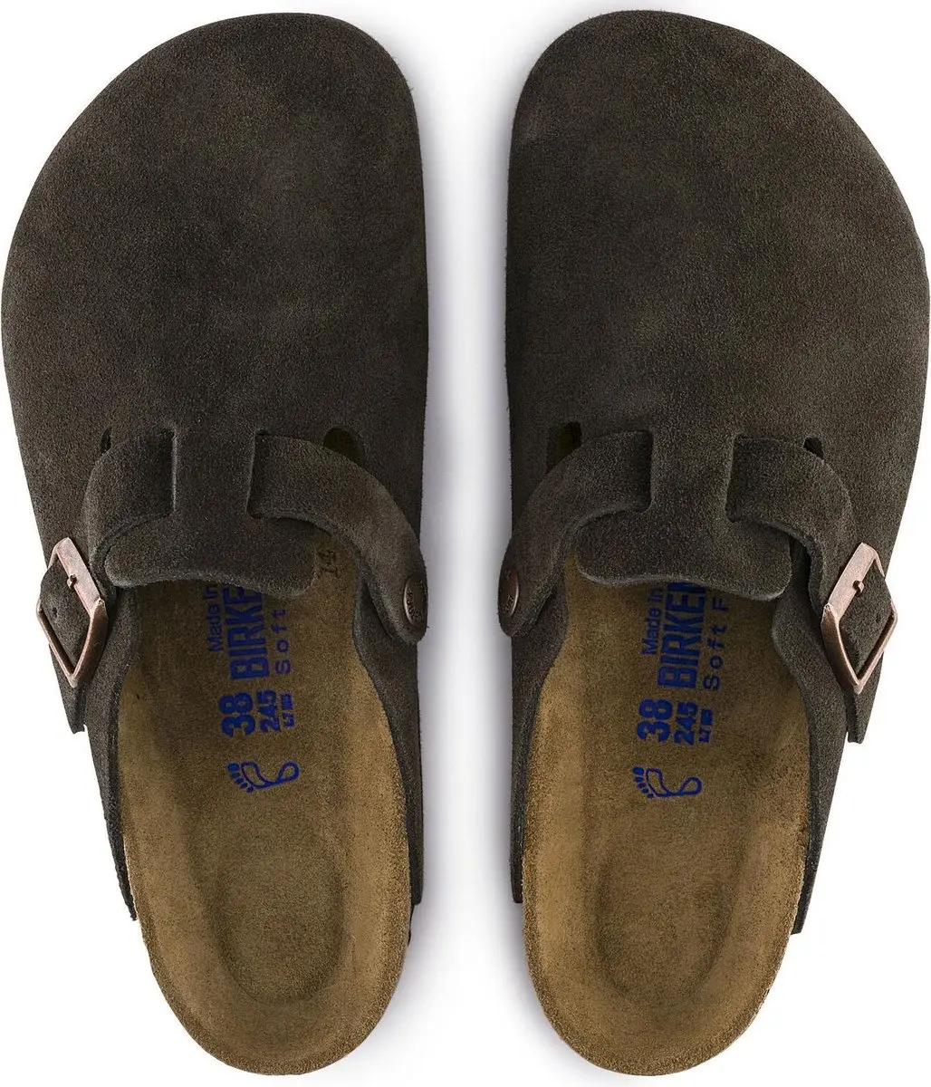 Birkenstock Boston VL WB Unisex Clogs - Mocca - Maat 40