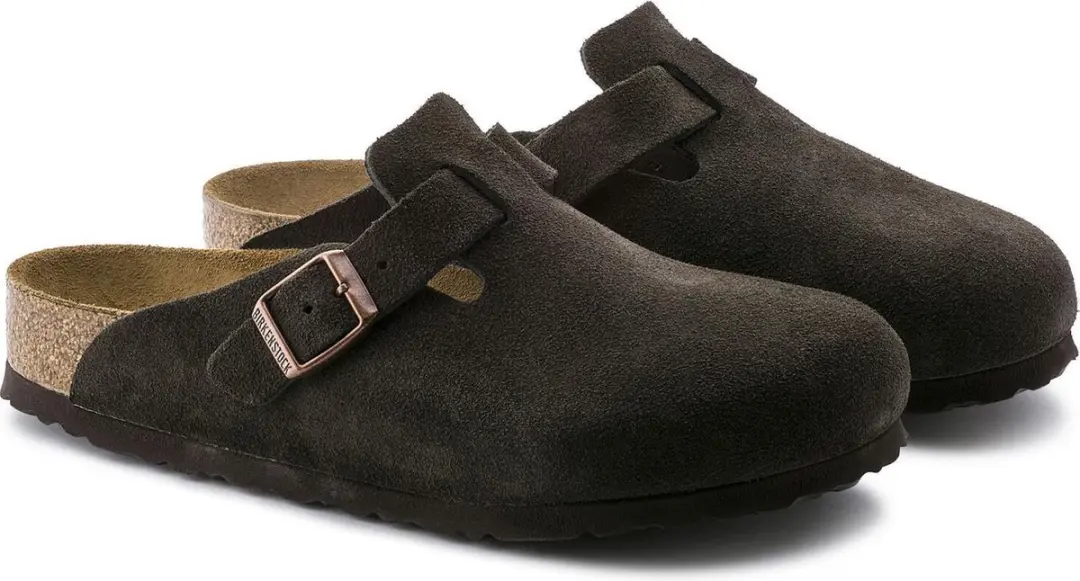Birkenstock Boston VL WB Unisex Clogs - Mocca - Maat 40