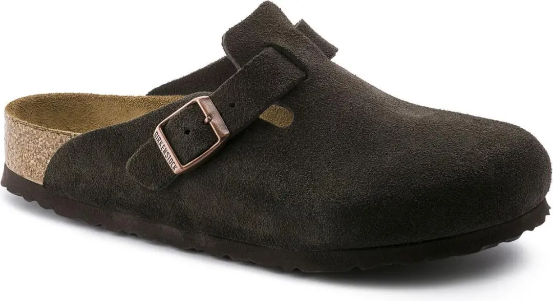 Birkenstock Boston VL WB Unisex Clogs - Mocca - Maat 40