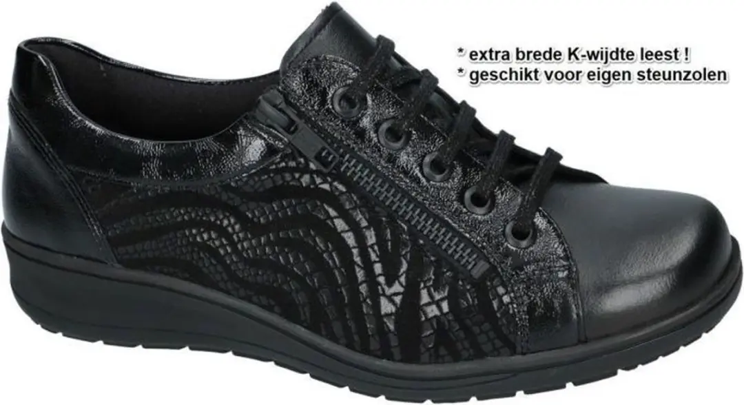 Solidus -Dames - zwart - sneakers - maat 42 - afbeelding 5 van 5
