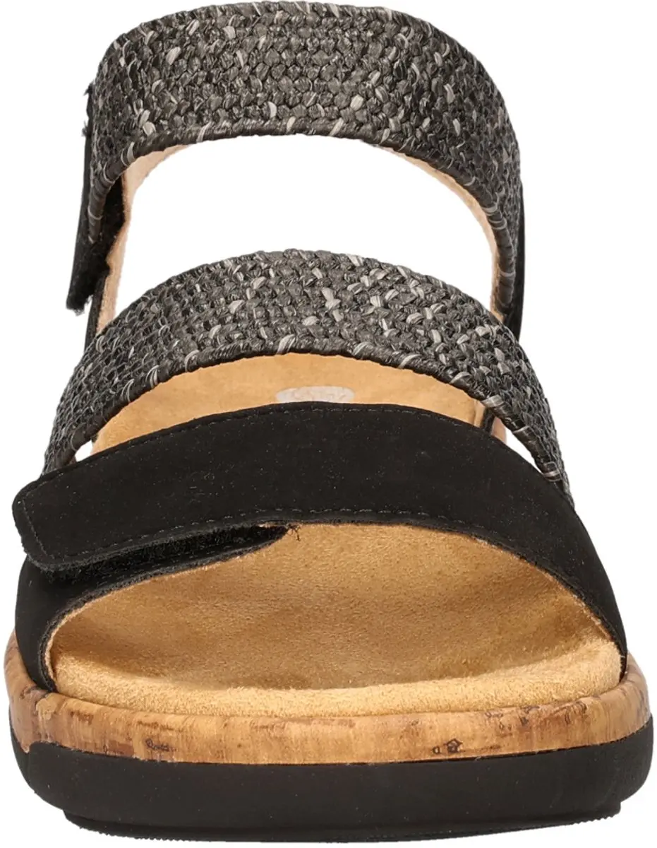 Remonte Nubuck Dames Sandalen 37 - Zwart