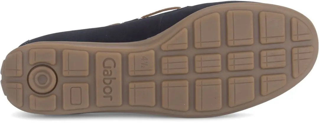 Gabor 82.442 46 Blauwe Suede Dames Instappers - Maat 40.5 - afbeelding 3 van 6