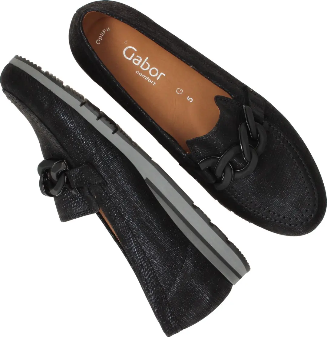Gabor Instappers Suede - Blauw - Maat 41