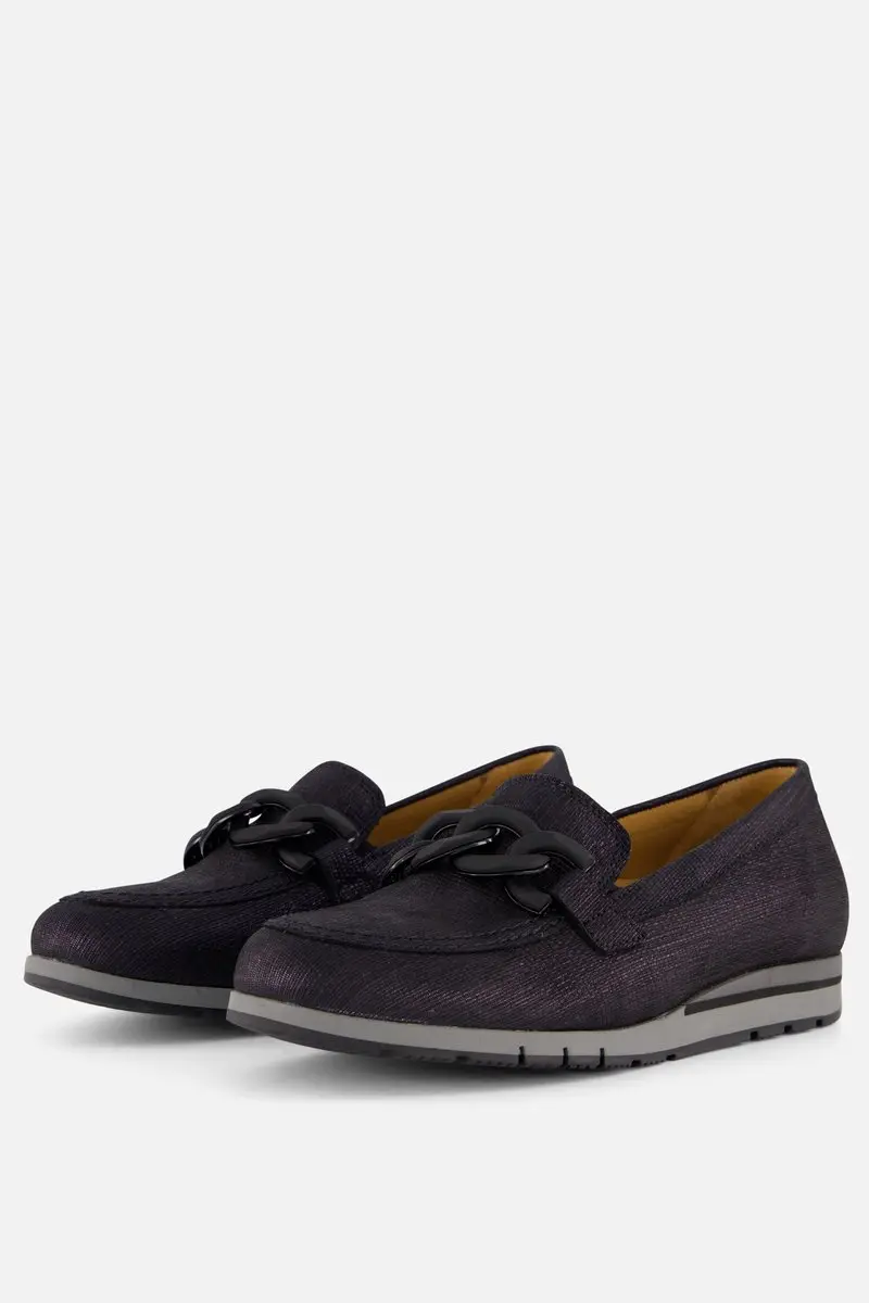 Gabor Instappers Suede - Blauw - Maat 41