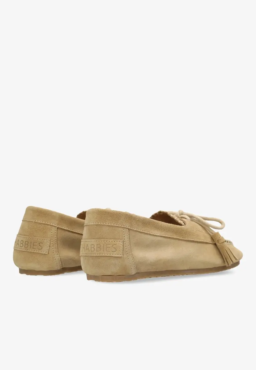 Shabbies Amsterdam Ciska Mocca Mocassin Suède - Beige - afbeelding 2 van 6