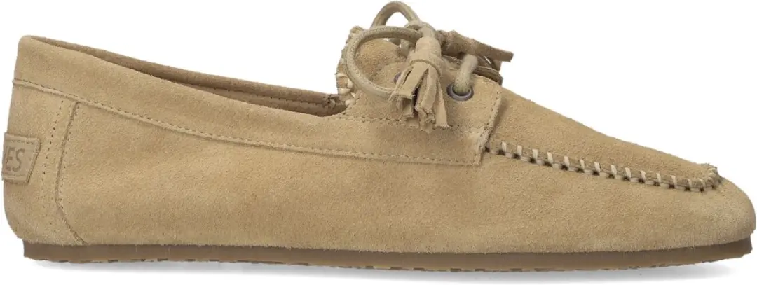 Shabbies Amsterdam Ciska Mocca Mocassin Suède - Beige - afbeelding 3 van 6
