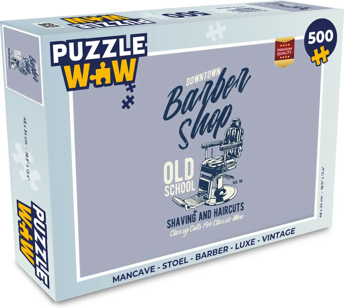 PuzzleWow Mancave Legpuzzel 500 Stuks - Multicolor