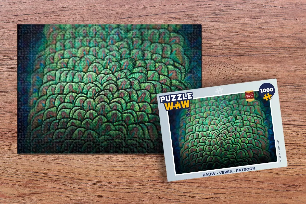 PuzzleWow Veren Patroon Legpuzzel 1000 Stuks - Multicolor